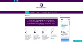Oxford Spires Language School hosted by Perfect Web Design