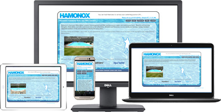Hamonox Swimming Pools responsive website design
