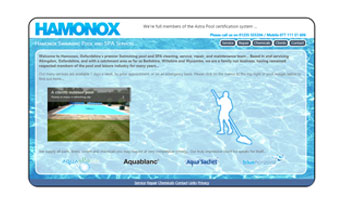 Hamonox Pools Responsive Website