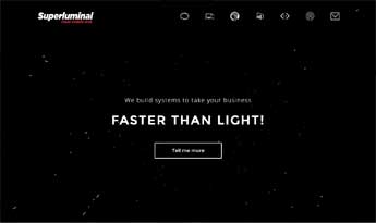 Superluminal Software Responsive Website