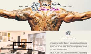 Black Mamba Tattoo Responsive Website